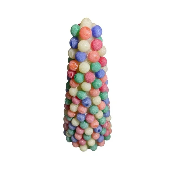 Vintage Gumdrop Candy Christmas Tree Light Up 8.75‎ Inch Colorful Tested Festive